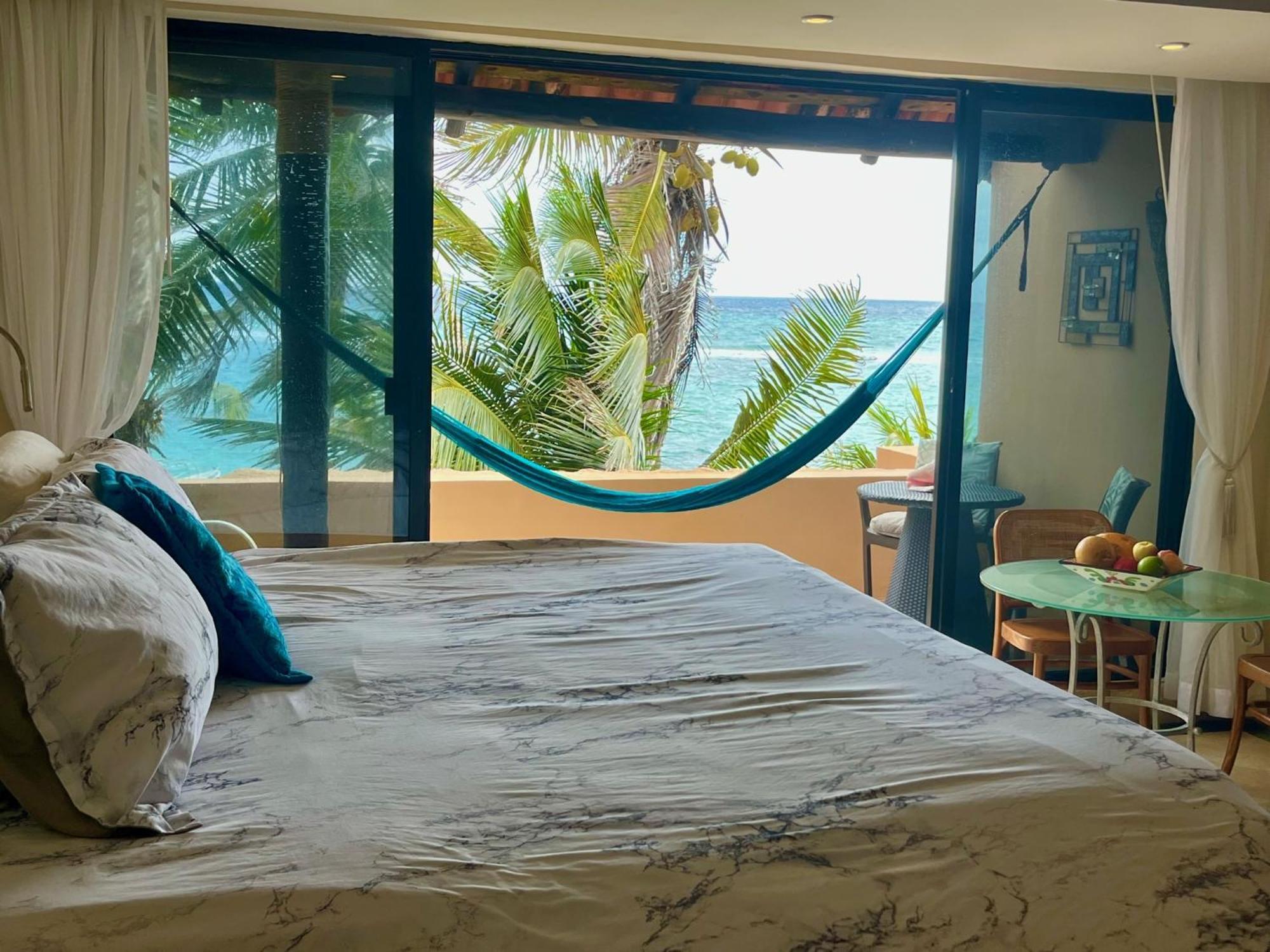 Beachfront Hammock Heaven Akumal Bagian luar foto