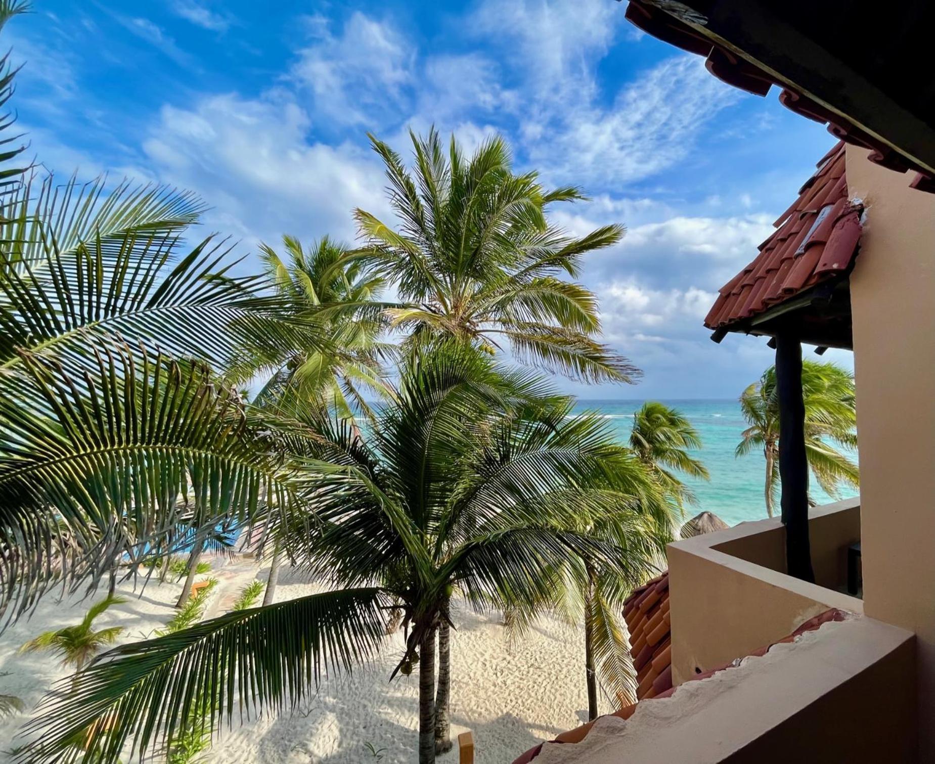 Beachfront Hammock Heaven Akumal Bagian luar foto