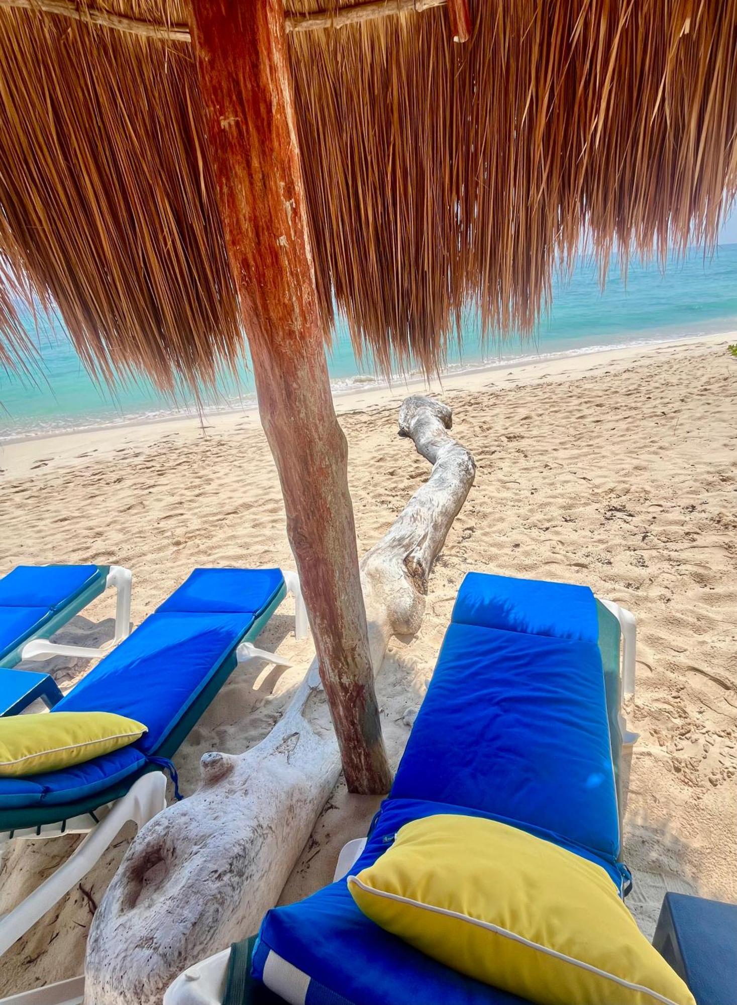 Beachfront Hammock Heaven Akumal Bagian luar foto