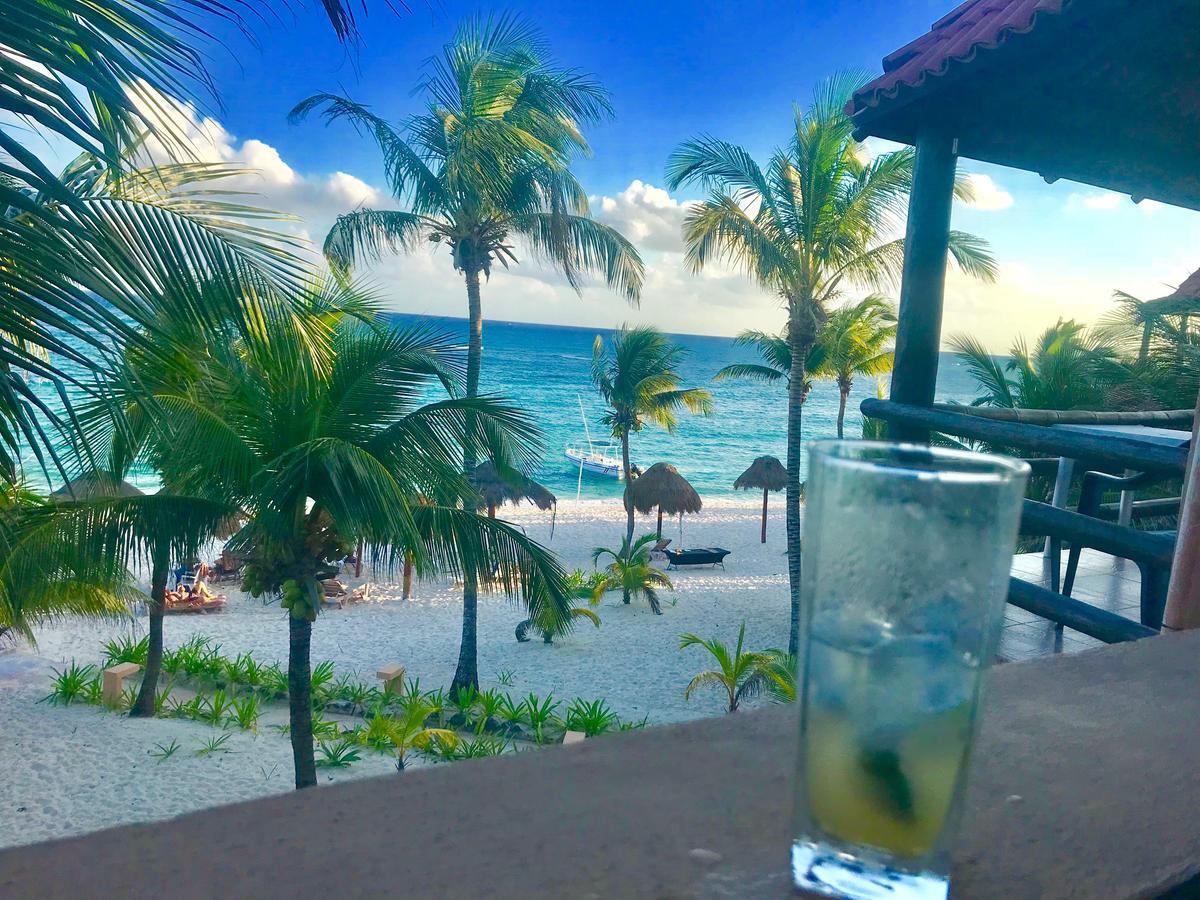 Beachfront Hammock Heaven Akumal Bagian luar foto